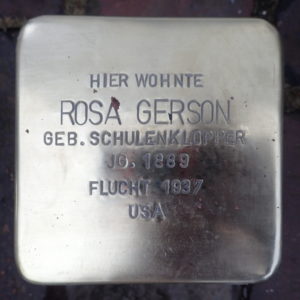 Stolperstein Weener Am Hafen 24 Rosa Gerson