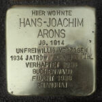 Stolperstein Hans Joachim Arons