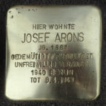 Stolperstein Josef Arons