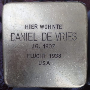 Stolperstein für Daniel de Vries