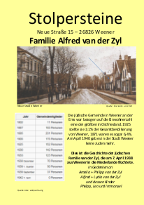 Broschüre Familie Alfred van der Zyl
